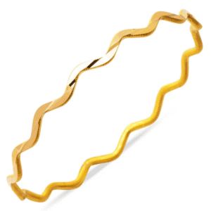 22 Carat Zigzag Gold Bracelet