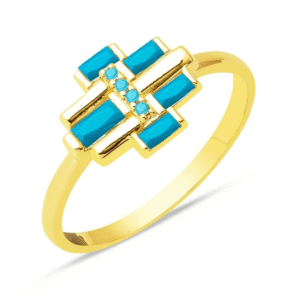 14 Carat Stone Gold Ring